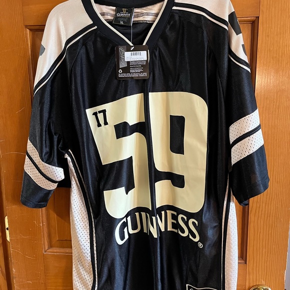 Guinness Shirts Guinness American Football Jersey Size Xl Brand New